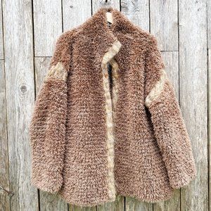 Vintage Boheme Goods Shaggy Tan Coat M